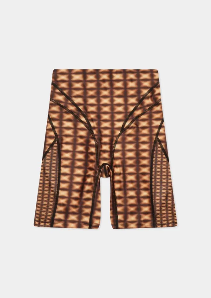 Shop DIGNITY BIKE SHORT IN CHECK PRINT PE Nation Shorts