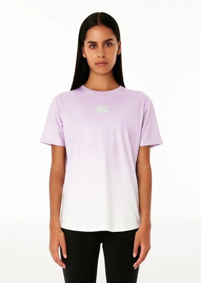 Shop DOUBLE TRACK AIR FORM SS TEE IN GRADIENT PRINT PE Nation Tees and Tanks