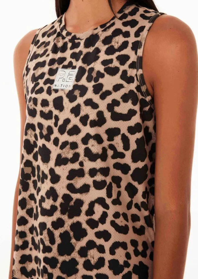 Shop DOWNFORCE AIR FORM TANK IN ANIMAL PRINT PE Nation Tees and Tanks