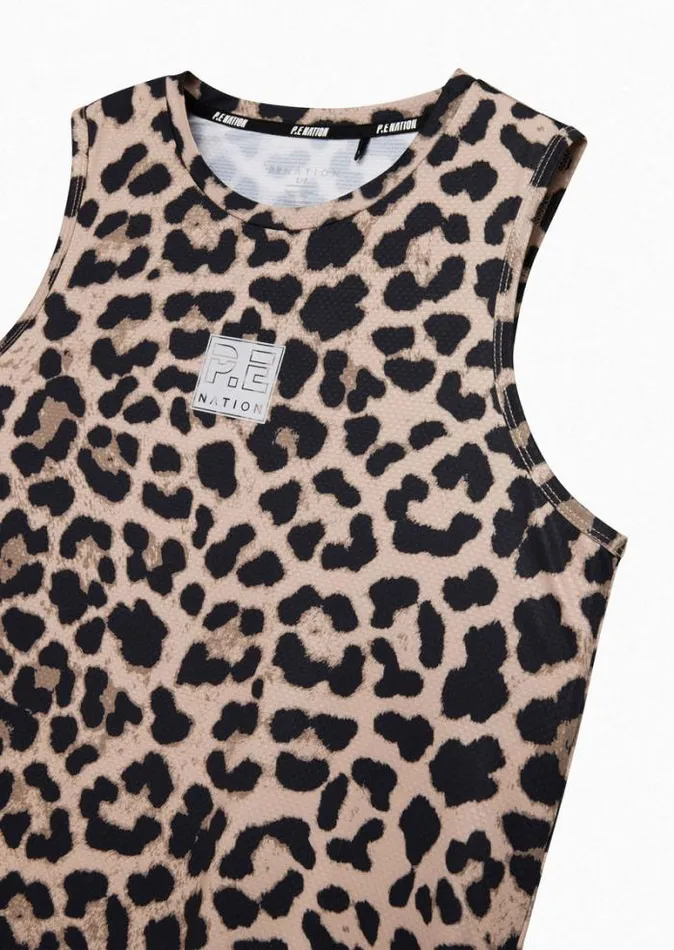 Shop DOWNFORCE AIR FORM TANK IN ANIMAL PRINT PE Nation Tees and Tanks