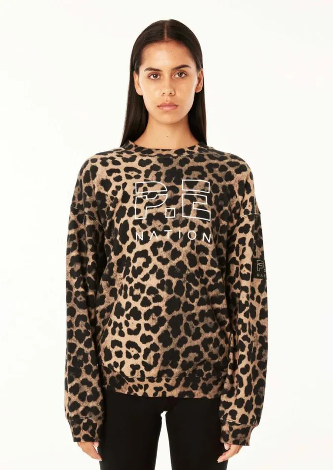 Shop ELEMENT SWEAT IN ANIMAL PRINT PE Nation Sweats