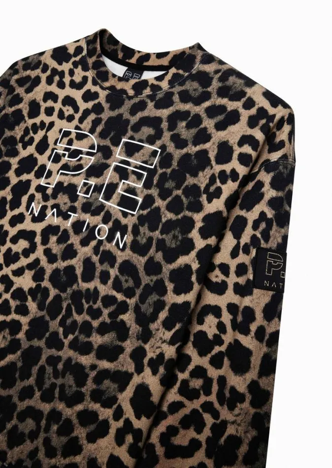 Shop ELEMENT SWEAT IN ANIMAL PRINT PE Nation Sweats