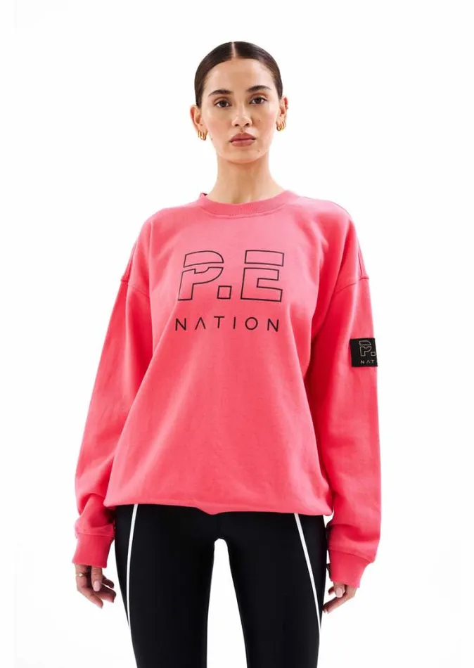 Shop HEADS UP SWEAT IN DIVA PINK PE Nation Sweats
