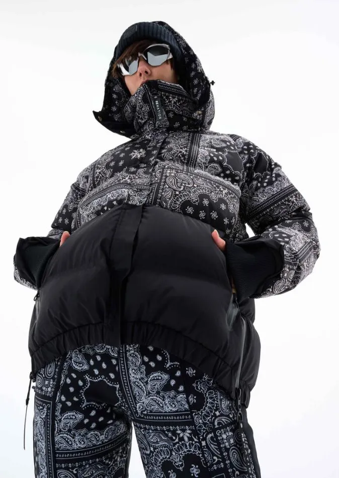 Shop NISEKO SNOW JACKET IN BANDANA PRINT PE Nation Jackets