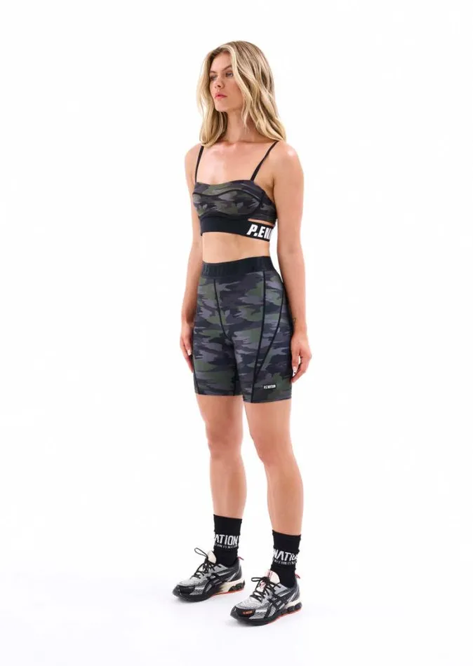 Shop NORTHWOOD BIKE SHORT IN CAMO PRINT DARK PE Nation Shorts