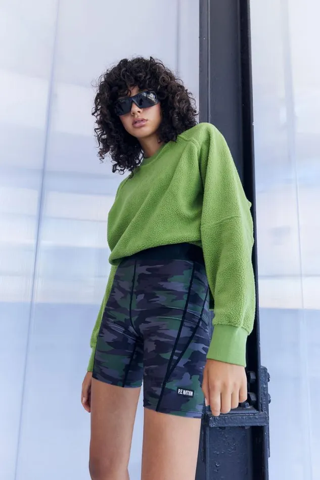 Shop NORTHWOOD BIKE SHORT IN CAMO PRINT DARK PE Nation Shorts
