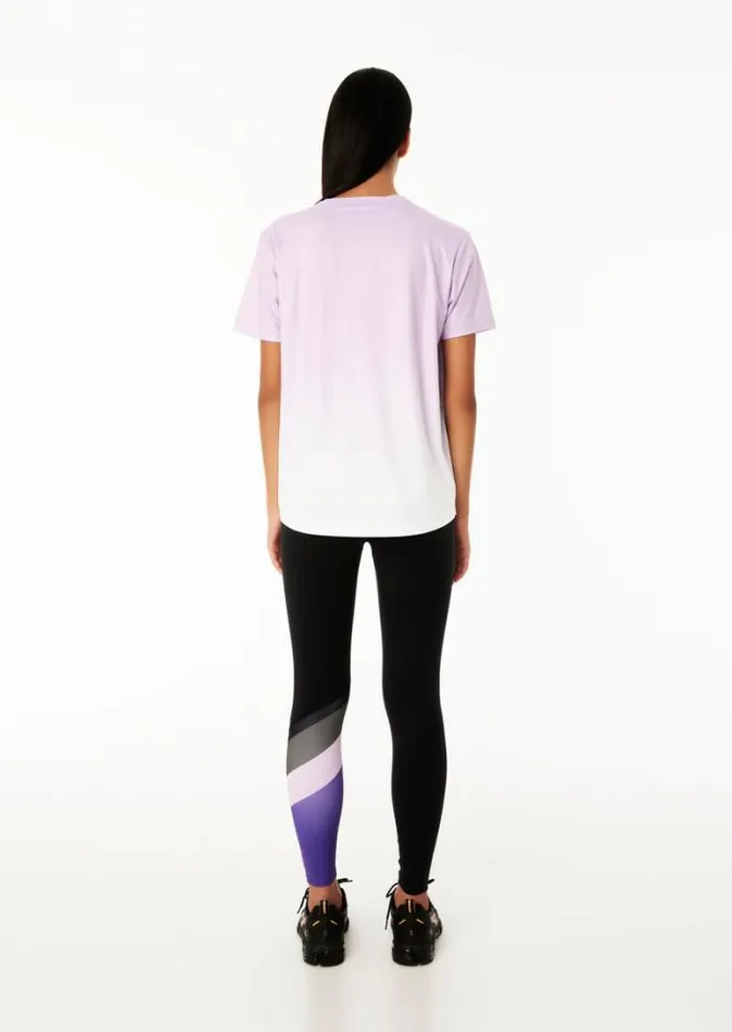 Shop POLE POSITION 78 LEGGING IN BLACK ROYAL LILAC PE Nation Leggings