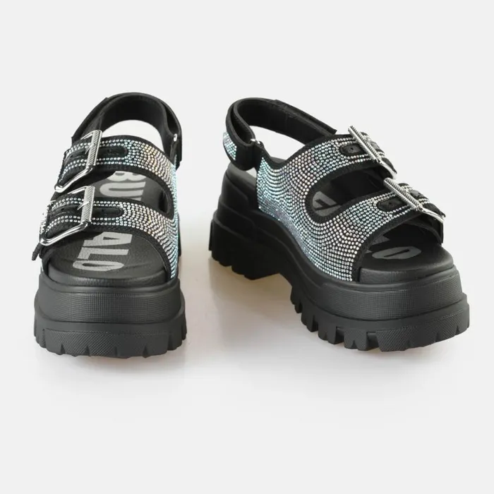 Shop Sandals and Slides BUFFALO Aspha Ari Glam Black