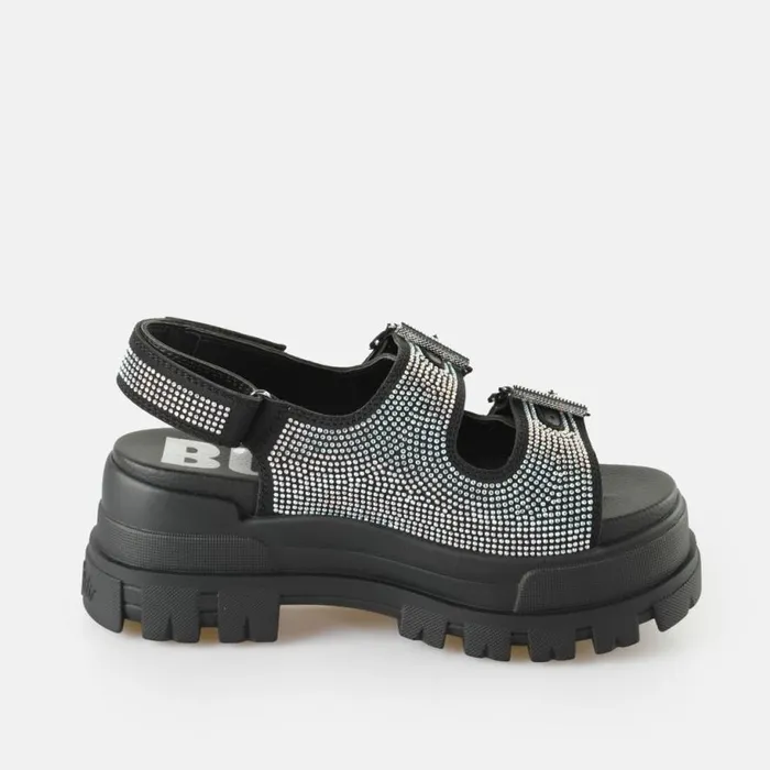 Shop Sandals and Slides BUFFALO Aspha Ari Glam Black