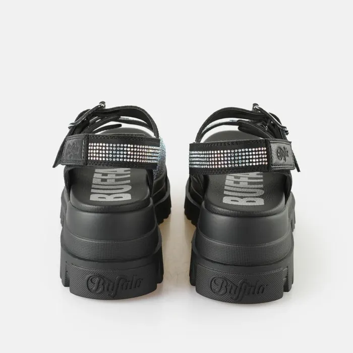 Shop Sandals and Slides BUFFALO Aspha Ari Glam Black