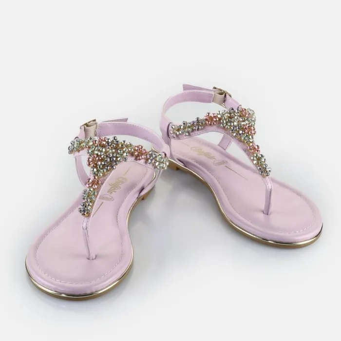 Shop Sandals and Slides BUFFALO Capri Flower Lavender