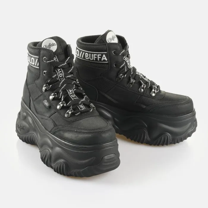 Shop Sneakers BUFFALO Blader Hiking Boot Black