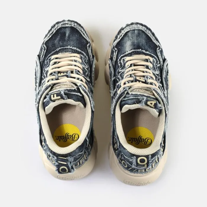Shop Sneakers BUFFALO CLD Chai Blue Denim
