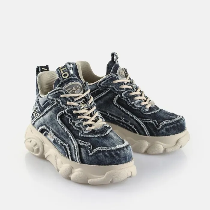 Shop Sneakers BUFFALO CLD Chai Blue Denim
