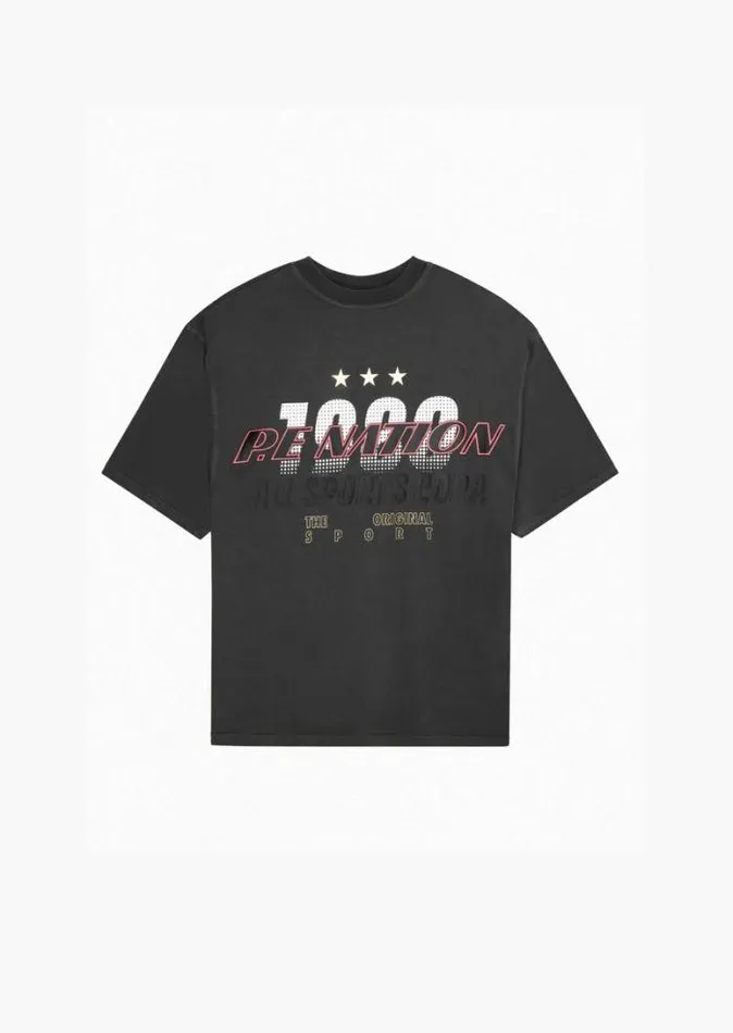 Shop TOURING SS OVERSIZED TEE IN DARK SHADOW PE Nation Shorts