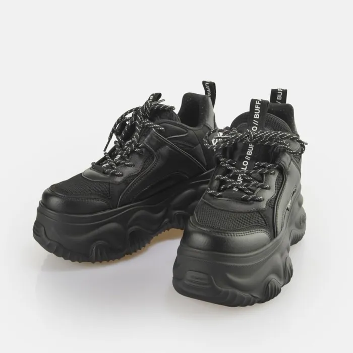 Shop Vegan Shoes BUFFALO Blader Matcha BS Black