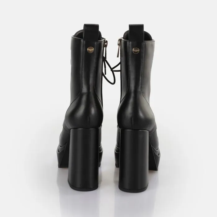 Shop Vegan Shoes BUFFALO May W Lace Up Boot Black