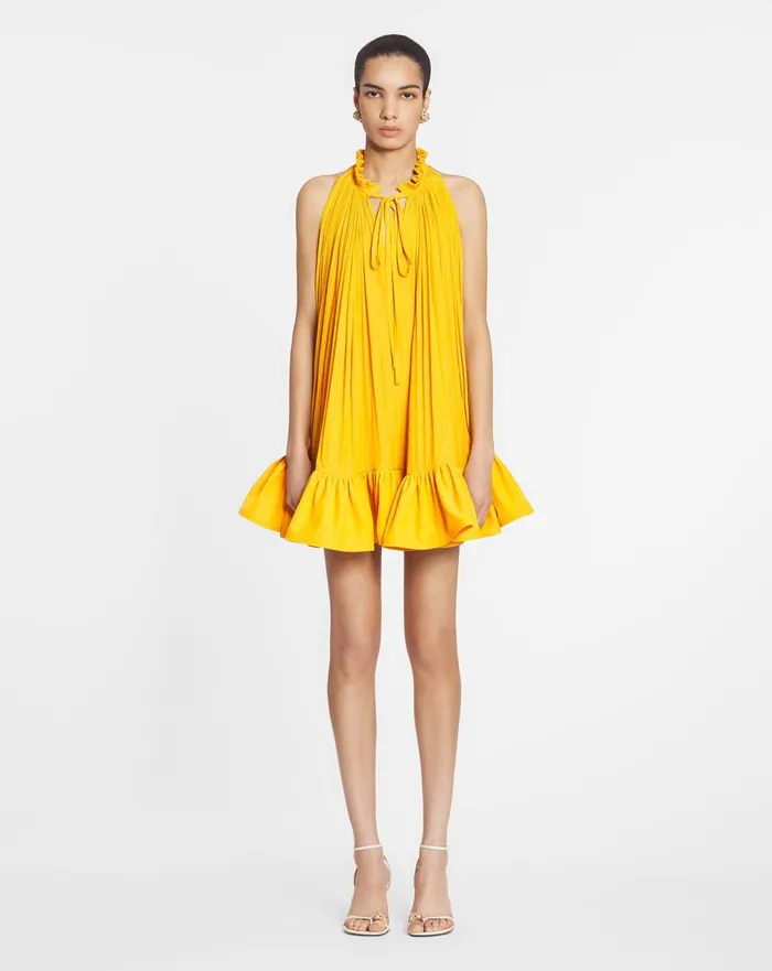 Short Dress With Ruffles Sunflower Women Lanvin Dresses