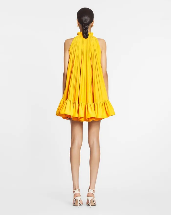 Short Dress With Ruffles Sunflower Women Lanvin Dresses