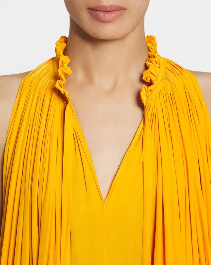 Short Dress With Ruffles Sunflower Women Lanvin Dresses