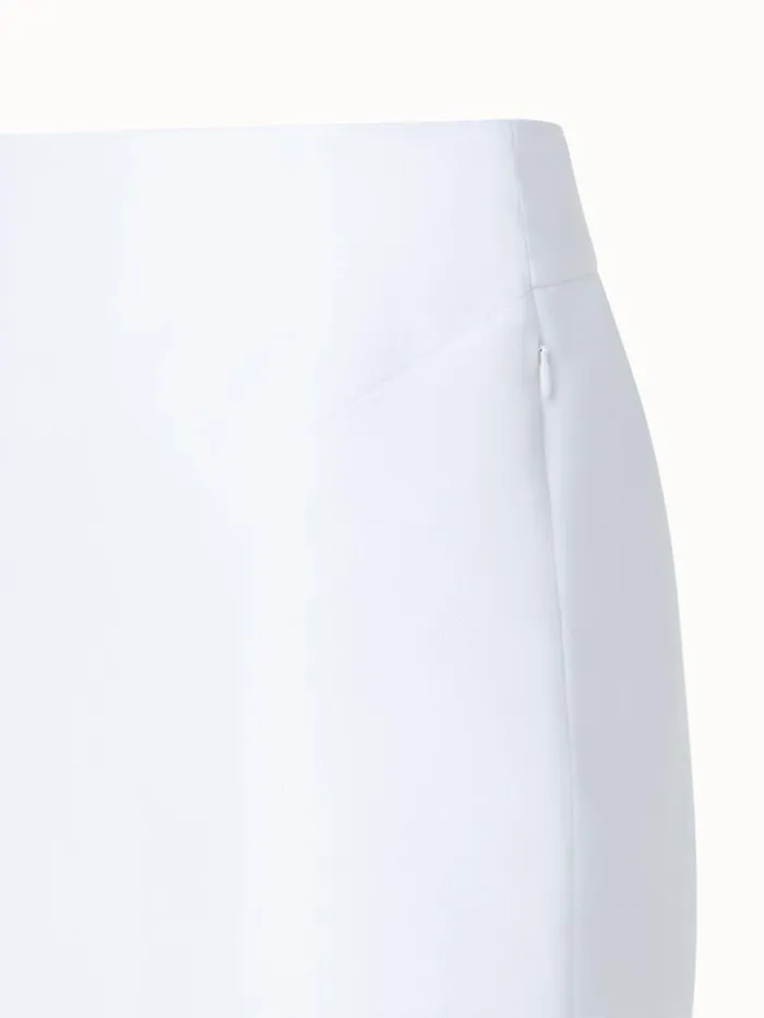 Short Skirt In Cotton DoubleFace Ecru Women Akris Skirts