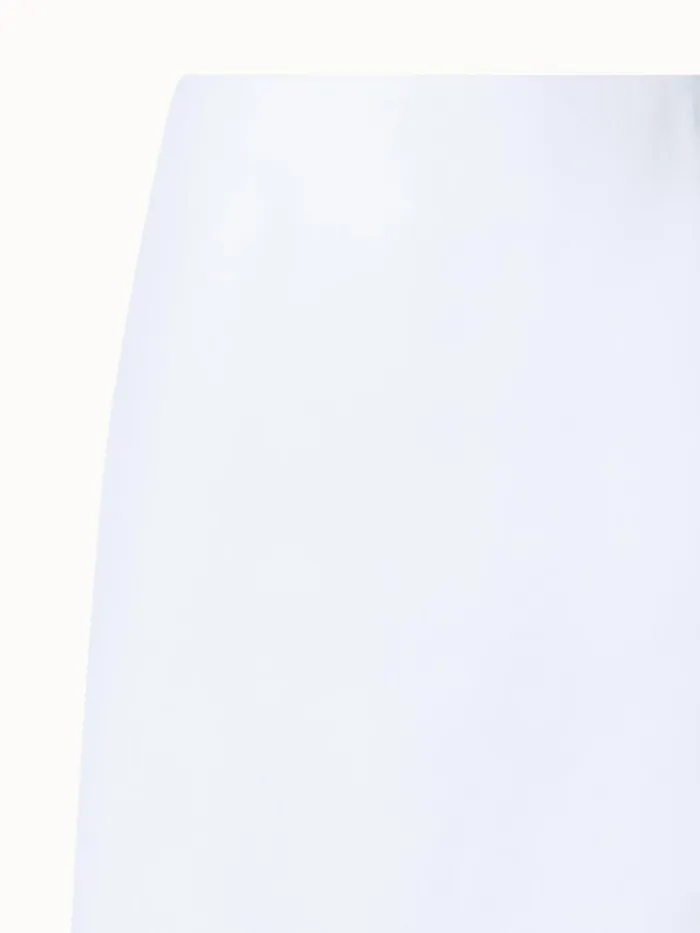 Short Skirt In Cotton DoubleFace Ecru Women Akris Skirts