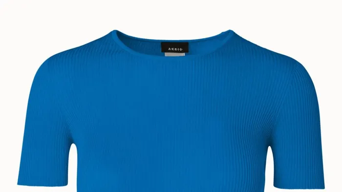 Silk Cotton Rib Short Sleeve Pullover Alpsee Women Akris Knitwear