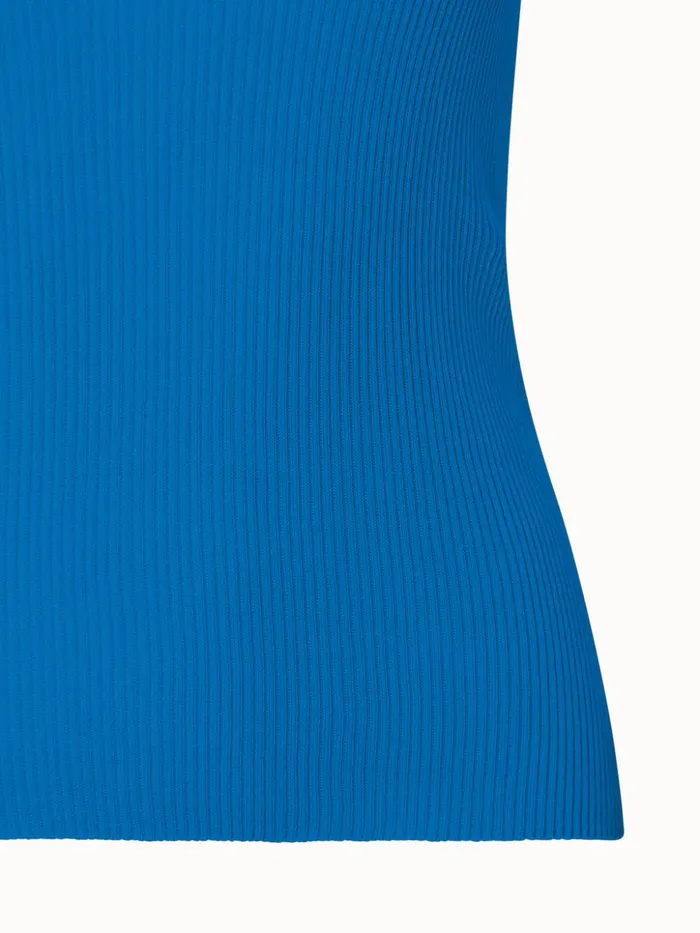 Silk Cotton Rib Short Sleeve Pullover Alpsee Women Akris Knitwear