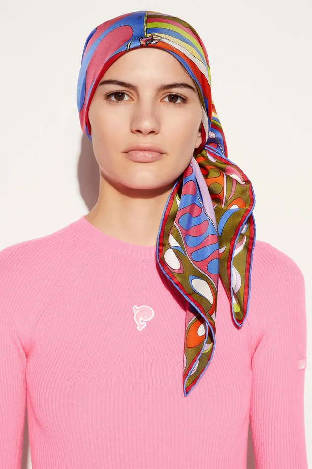 Silks Women PUCCI Iride And LeocornoPrint Large SilkTwill Carr