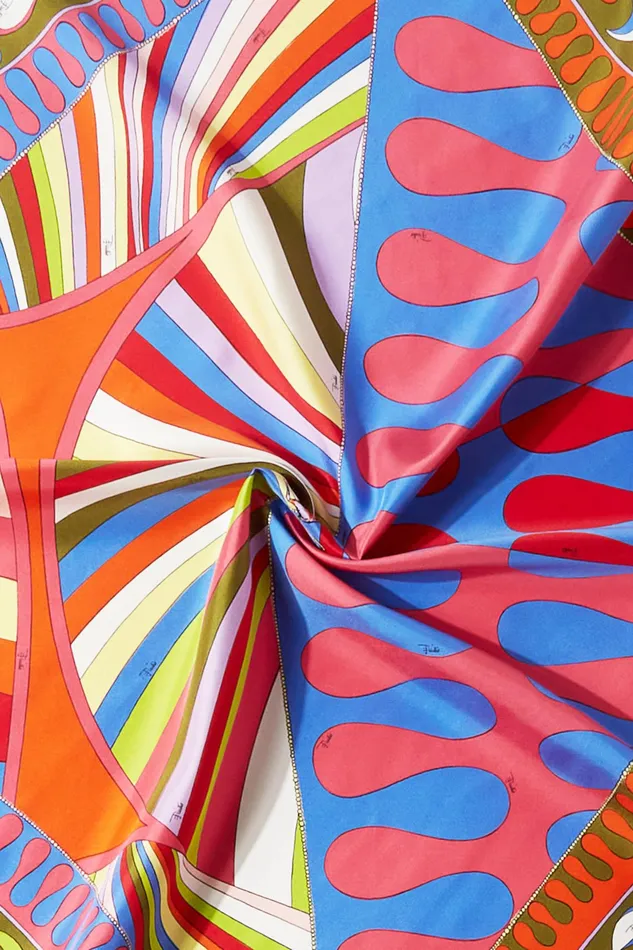 Silks Women PUCCI Iride And LeocornoPrint Large SilkTwill Carr
