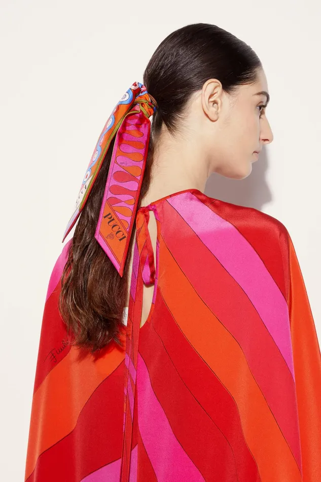 Silks Women PUCCI Iride And LeocornoPrint SilkTwill Scarf