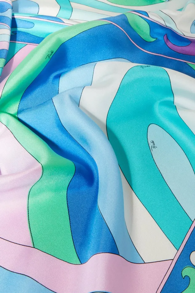 Silks Women PUCCI Iride And MarmoPrint Large SilkTwill Carr