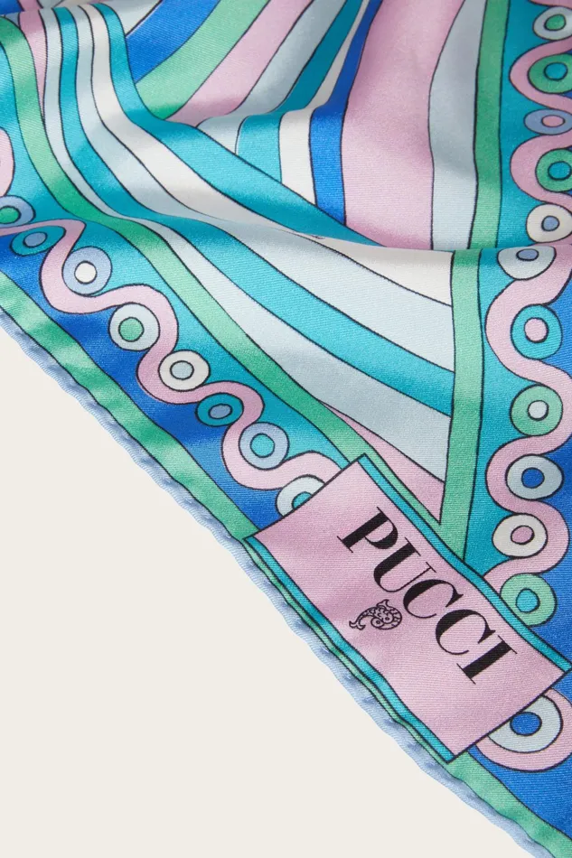 Silks Women PUCCI Iride And OndePrint Large SilkTwill Scarf