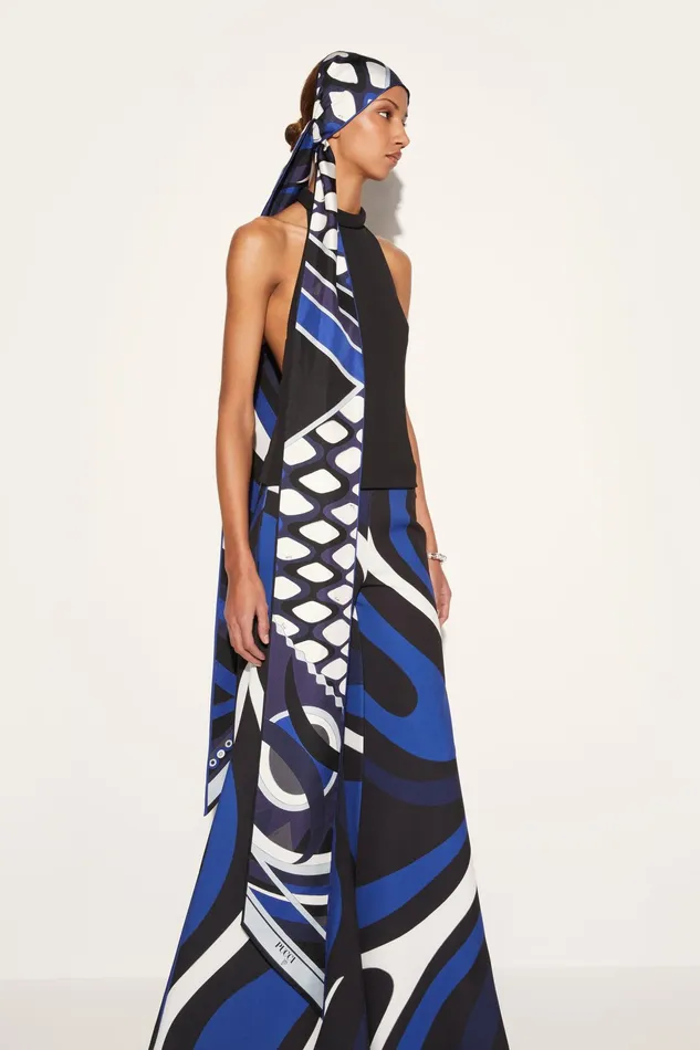 Silks Women PUCCI Iride And VivaraPrint SilkTwill Maxi Scarf
