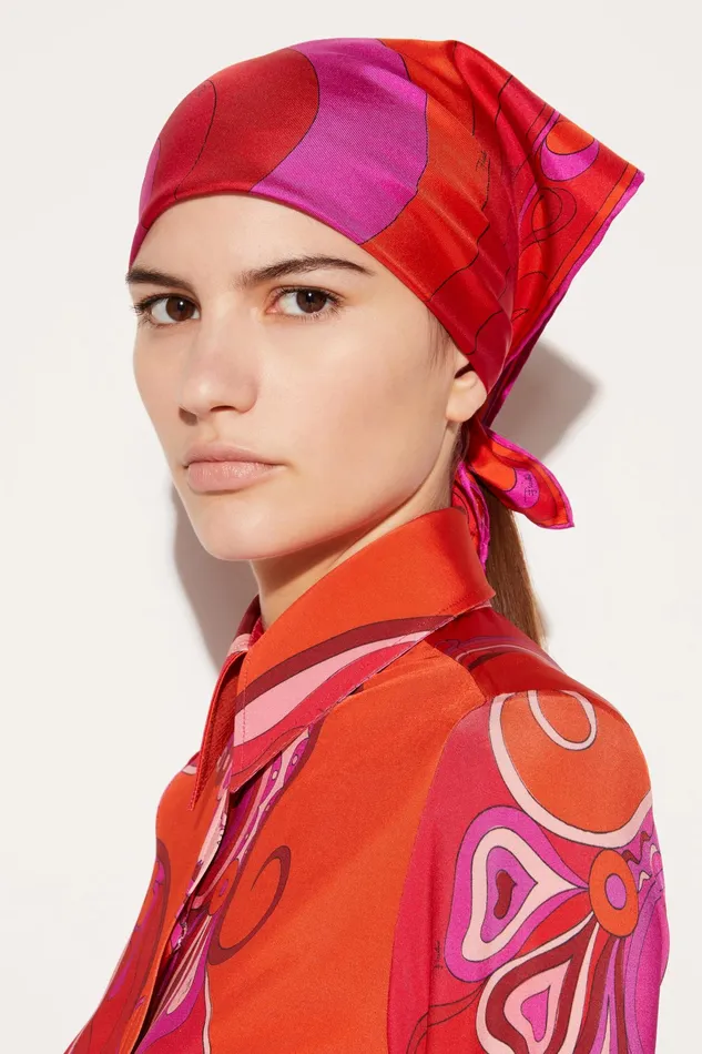 Silks Women PUCCI IridePrint Small SilkTwill Carr