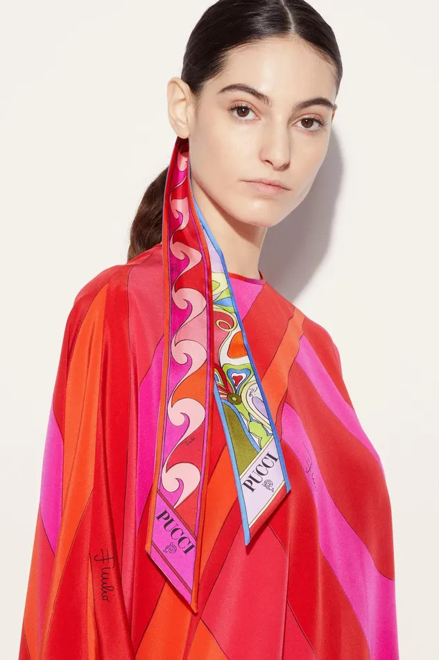 Silks Women PUCCI OrchideePrint SilkTwill Scarf
