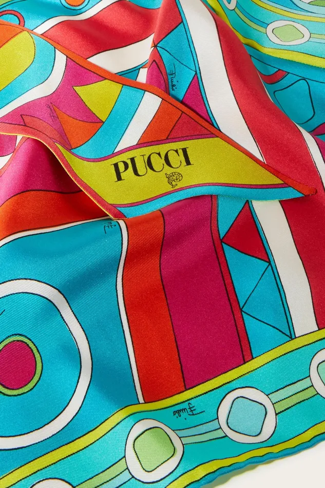 Silks Women PUCCI VivaraPrint SilkTwill Scarf
