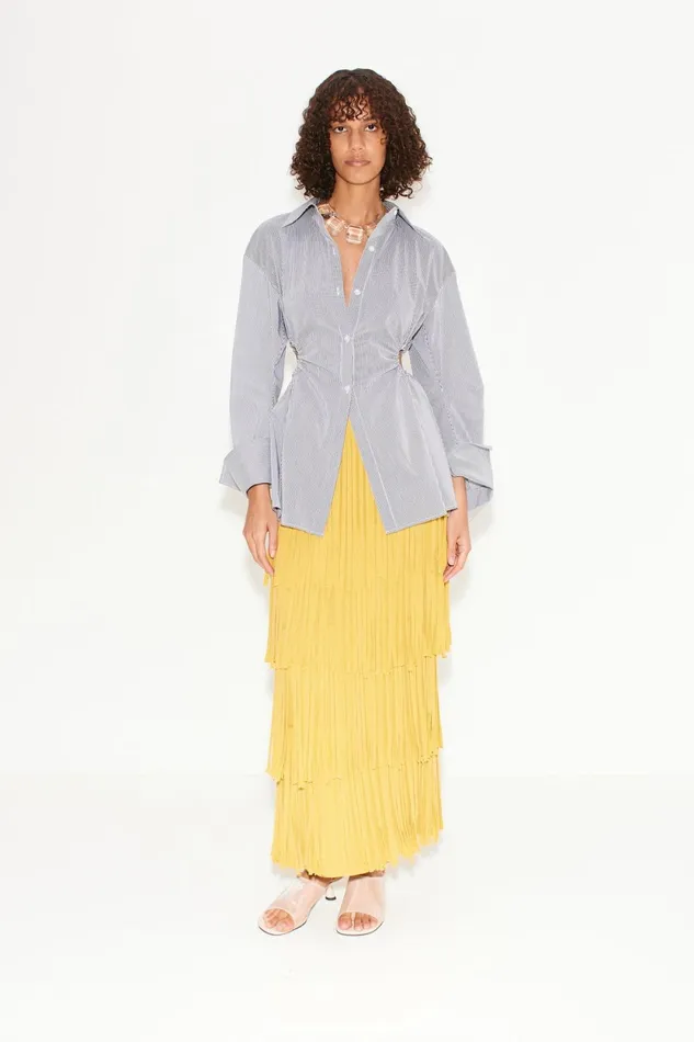 Simon Miller Bottoms Za Za Knit Fringe Skirt In Butter 8211 Women Simon Miller Bottoms Za Za Knit Fringe Skirt In Butter 8211 Women