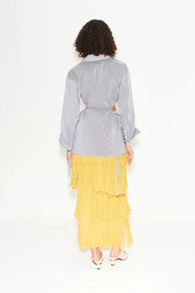 Simon Miller Bottoms Za Za Knit Fringe Skirt In Butter 8211 Women Simon Miller Bottoms Za Za Knit Fringe Skirt In Butter 8211 Women