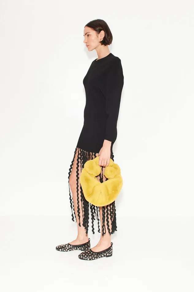 Simon Miller Knitwear Wallis Knit Fringe Dress In Black 8211 Women Simon Miller Knitwear Wallis Knit Fringe Dress In Black 8211 Women