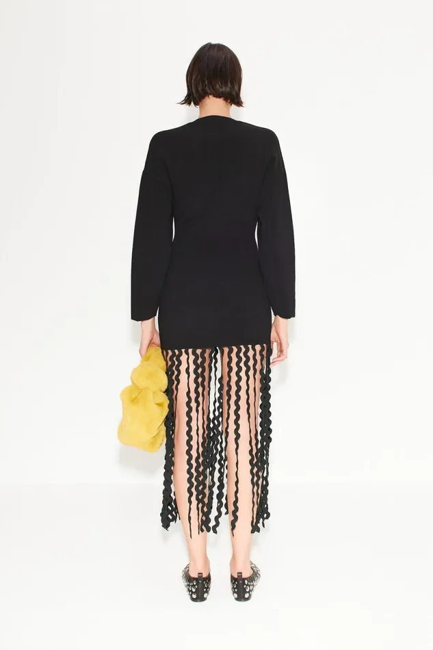 Simon Miller Knitwear Wallis Knit Fringe Dress In Black 8211 Women Simon Miller Knitwear Wallis Knit Fringe Dress In Black 8211 Women