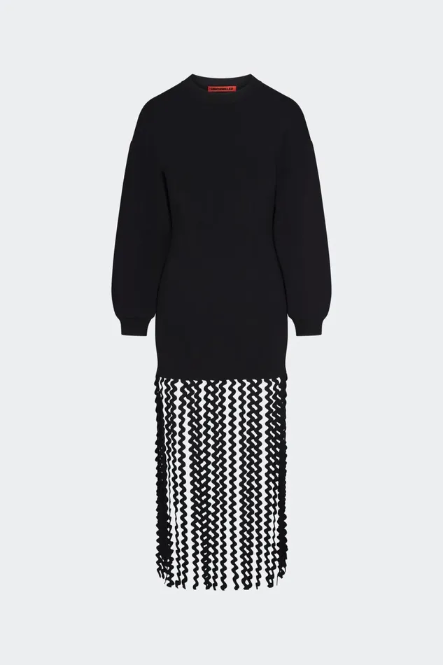 Simon Miller Knitwear Wallis Knit Fringe Dress In Black 8211 Women Simon Miller Knitwear Wallis Knit Fringe Dress In Black 8211 Women