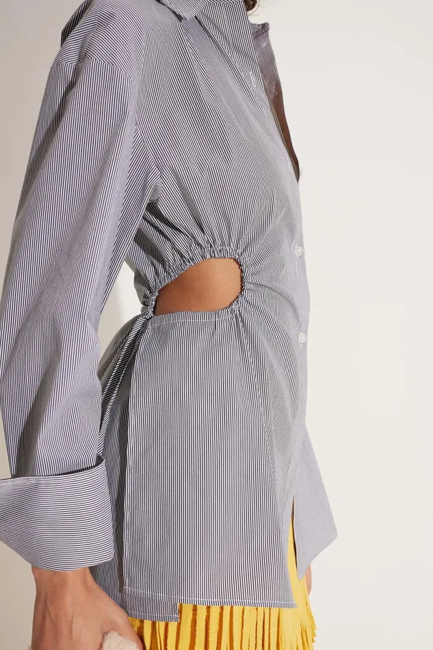 Simon Miller Tops Lolo Poplin Top In Pinstripe Cotton 8211 Women Simon Miller Tops Lolo Poplin Top In Pinstripe Cotton 8211 Women
