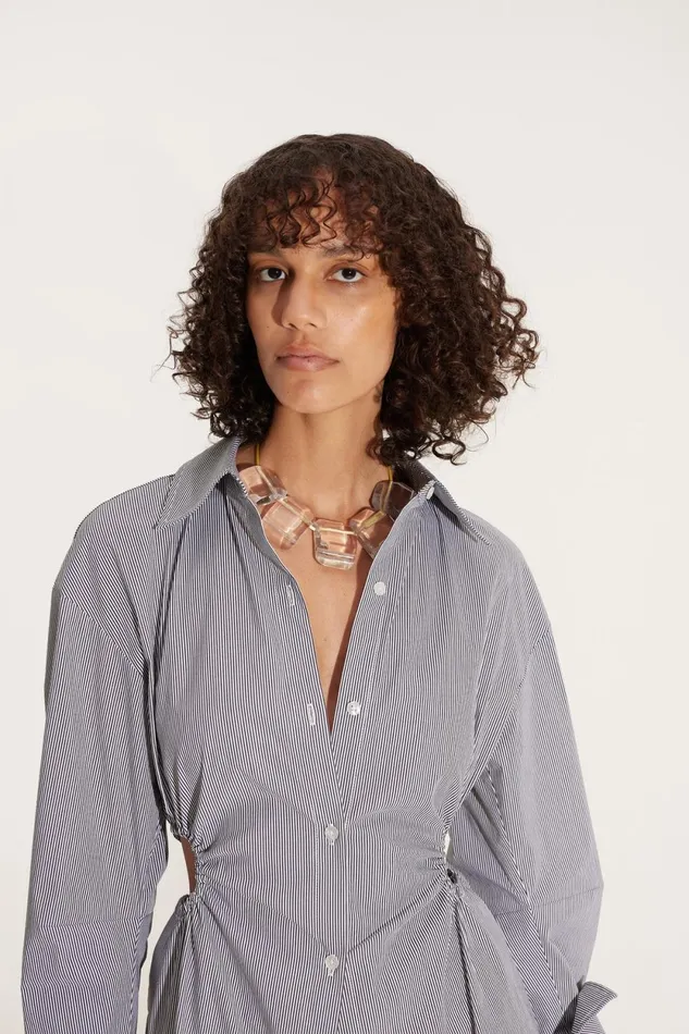 Simon Miller Tops Lolo Poplin Top In Pinstripe Cotton 8211 Women Simon Miller Tops Lolo Poplin Top In Pinstripe Cotton 8211 Women