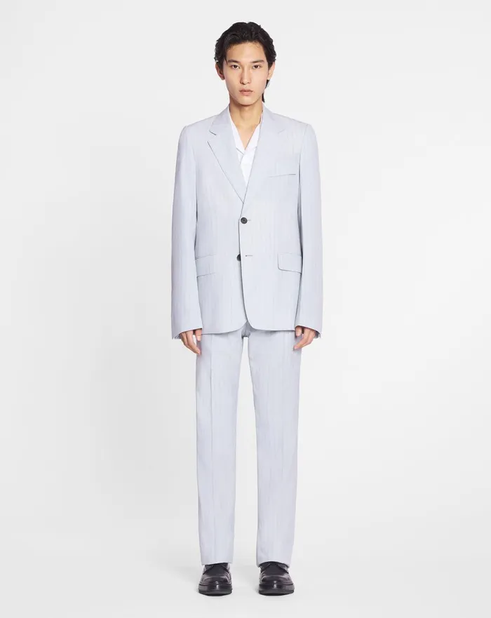 Singlebreasted Suit Jacket Feather Men Lanvin Coats and Jackets