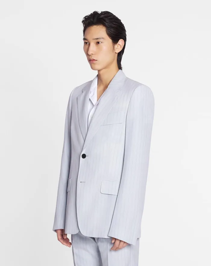 Singlebreasted Suit Jacket Feather Men Lanvin Coats and Jackets