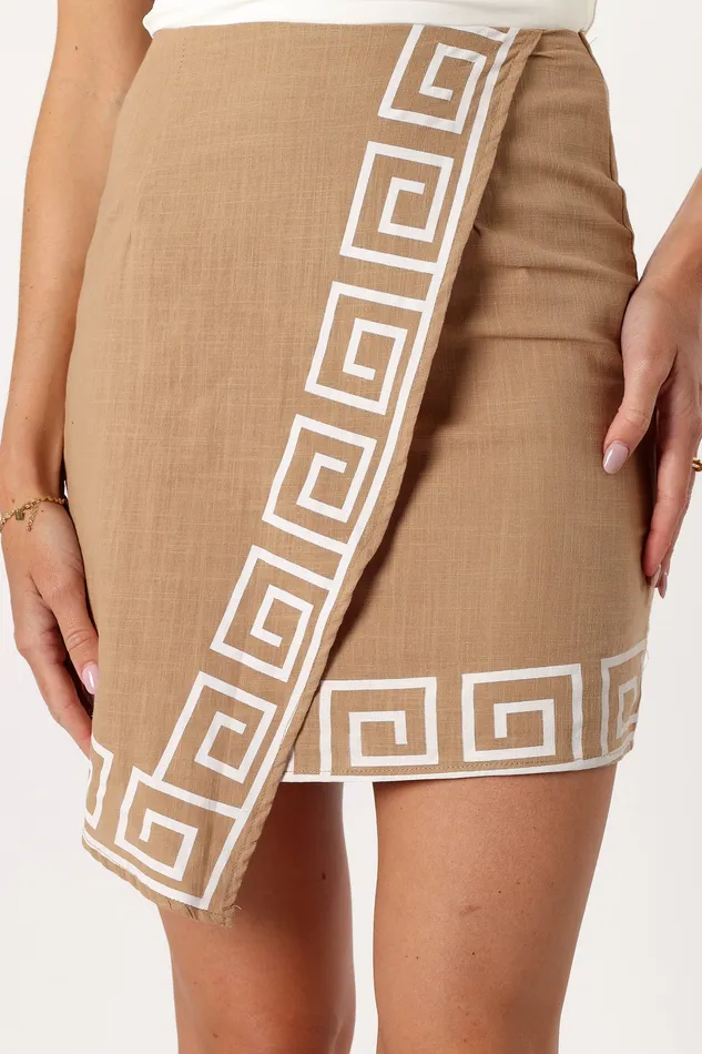 Skirts petalandpup Women Lila Mini Skirt 8211 Tan Tan