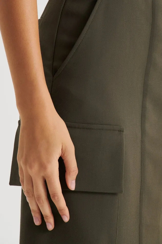 Skirts TAILORED PATCH POCKET SKIRT JUNGLE Scanlan Theodore Women