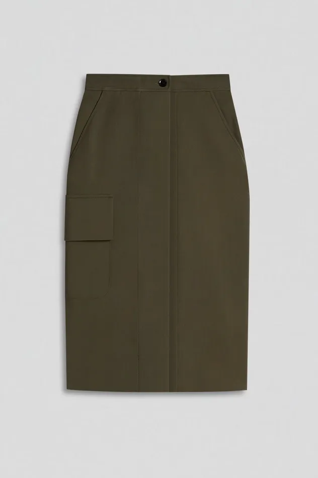 Skirts TAILORED PATCH POCKET SKIRT JUNGLE Scanlan Theodore Women