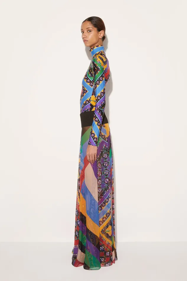 Skirts Women PUCCI Iride And FestaPrint Silk Skirt